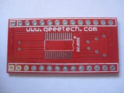 SSOP 28 to DIP 28 adapter  PCB SMD convertor